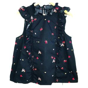 Ruffled Floral Blouse